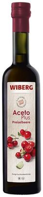 WIBERG AcetoPlus Preiselbeere Essig-Fruchtzubereitung mit dezenter Säure 500ml