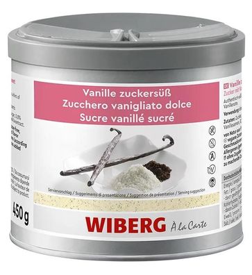 WIBERG Vanille zuckersüß Zucker mit Vanilleextrakt 450g