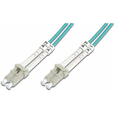 Digitus Lwl Patch Cable Om3-15m Lc To Lc Fiber Optic Cable - Lszh - Duplex