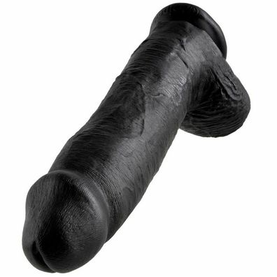 King Cock 12 inch Balls Black