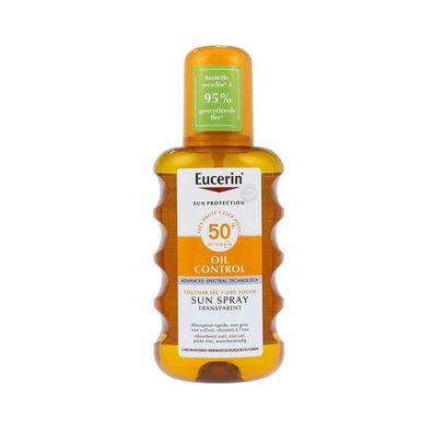 Eucerin Sun Oil Control Dry Touch transparentní sprej na opalování SPF 50+ 200ml