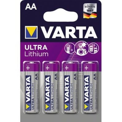 Varta 6106 Professional Lithium AA B4