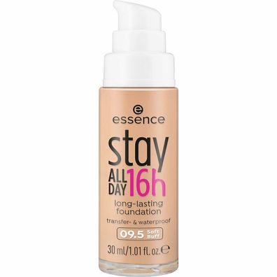 essence Foundation Stay All Day 16h Long-Lasting 09.5 Soft Buff, 30 ml