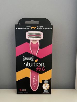 Wilkinson Sword Intuition f.a.b. Rasierer + 1 Rasierklingen neu / /VP