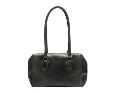 Liebeskind Berlin Kayla S Satchel Lack Distresse Dark Stone