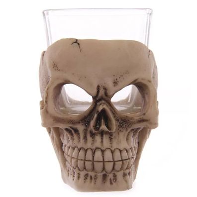 Gruselige Totenkopf Gläser Set 3 x30ml Schnapsglas Shotglas Fantasy Skull Gothic