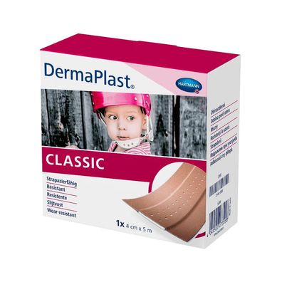 32x Hartmann DermaPlast® classic Wundpflaster, verschiedene Größen - 4 cm x 5 m | Pac