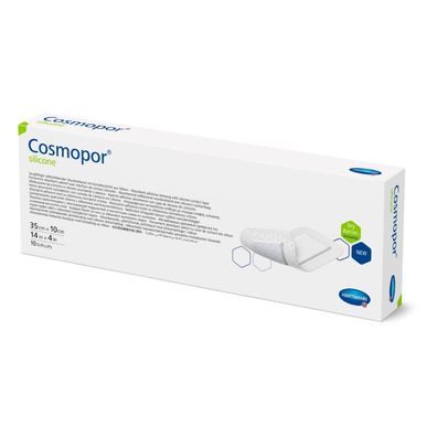 12x Hartmann Cosmopor® silicone steriler Wundschnellverband 35 x 10 cm - 5 Stück | Pa