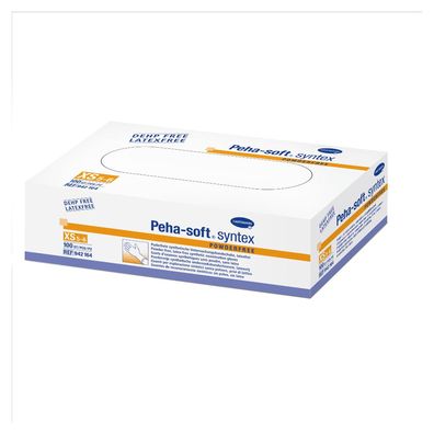 10x Hartmann Peha-soft U-Handschuh syntex puderfrei - Gr L - 100 Stück | Packung (100