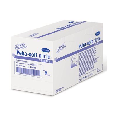 Hartmann Peha-soft® nitrile sterile, Untersuchungshandschuhe Größe M - 50 Paar | Pack