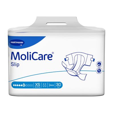 4x Hartmann MoliCare® Slip 6 Tropfen, Gr. X| Packung (30 Stück)