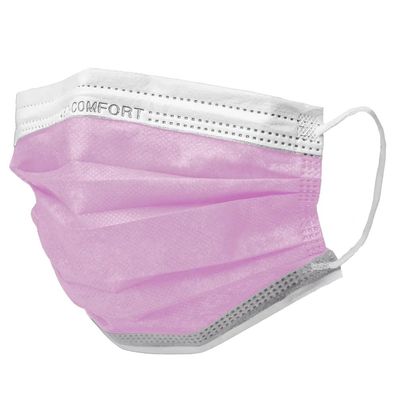 10x MED-COMFORT Mundschutz 3-lg. TYP IIR - pink | Box (50 Stück)