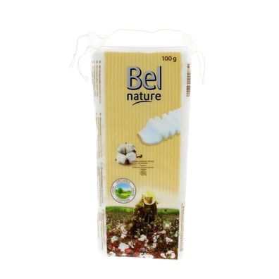 12x Hartmann BEL NATURE Lagenwatte Bio-Baumwolle, 100| Packung (1 Stück)