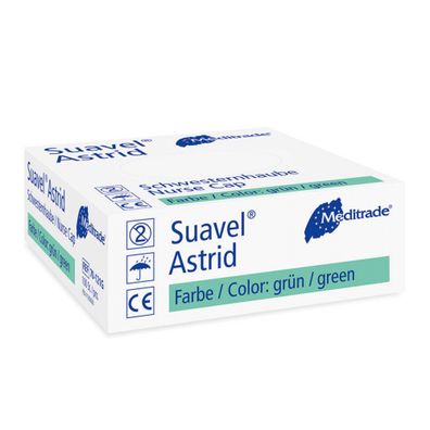 10x Meditrade Suavel® Astrid Schwesternhaube XL - weiß | Packung (100 Stück)