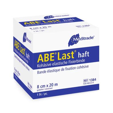 16x Meditrade ABE® Last® haft Fixierbinde, 6 cm x 20 m | Packung (1 Stück)