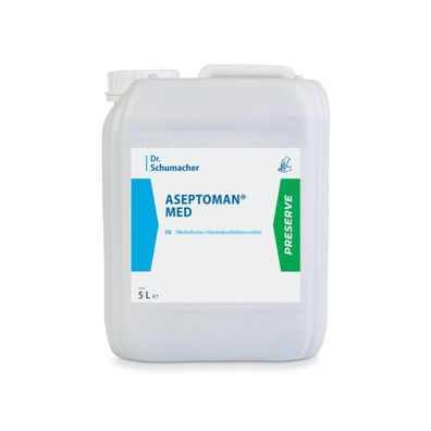 3x Dr. Schumacher Aseptoman® med Händedesinfektion - 5 Liter | Kanister (5000 ml)