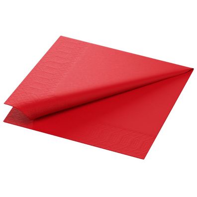 Tissue-Serviette 33 x 33 cm Rot 3-lagig | Packung (50 Stück)