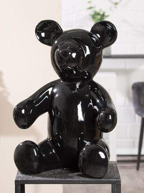 Gilde Figur, Bär, Kunstharz, schwarz, VE 1, L. 25 cm, B. 32 cm, H. 45 cm Höhe: