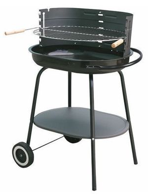 Rundgrill Standgrill Holzkohlegrill Gartengrill BBQ Camping 60x42x87cm