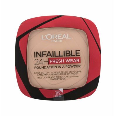 L'ORÉAL PARiS Foundation Puder 24H Fresh Wear 180 Rose 9 g