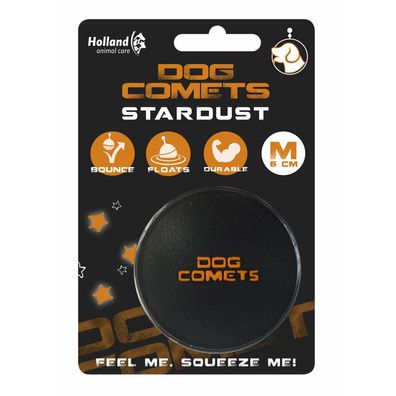 Dog Comets Ball Stardust Schwarz/Orange M