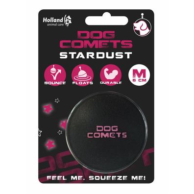 Dog Comets Ball Stardust Schwarz/Rosa M