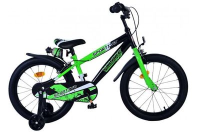 Volare Sportivo Kinderfahrrad - Jungen - 18 Zoll - Grün Schwarz - Zweihandbremsen