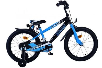 Volare Sportivo Kinderfahrrad - Jungen - 18 Zoll - Blau Schwarz