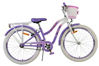 Volare Lovely Kinderfahrrad - Mädchen - 24 Zoll - Lila - Zwei Handbremsen