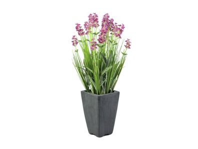 Europalms Lavendel, Kunstpflanze, rosé, im Dekotopf, 45cm