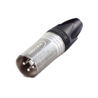 Neutrik XLR 3P Connector - male - Neutrik XX Nickel Metallgehäuse - Silberkontakte