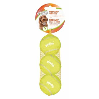 Squeaky Tennis Ball 6 cm 3-pack