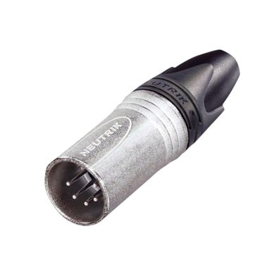 Neutrik XLR 5P Connector - male - Neutrik XX Silberkontakte - Nickelgehäuse