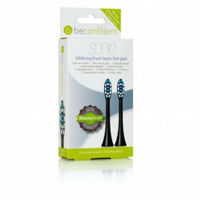 Beconfident Sonic Whitening Brush Heads Black 2 Units