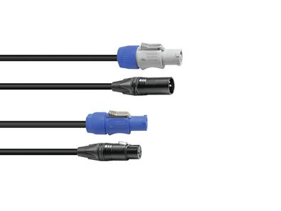 SOMMER CABLE Kombikabel DMX PowerCon/XLR 10m