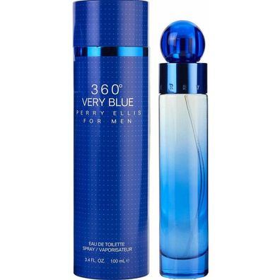 Perry Ellis 360 Very Blue Eau De Toilette Spray 100ml For Men