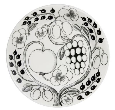 Arabia Paratiisi plate 26cm black 1005398