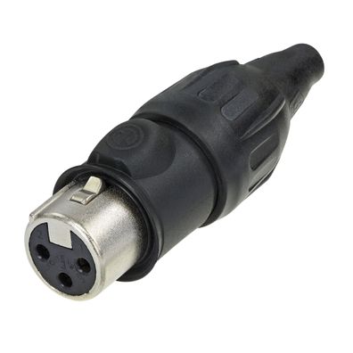 Neutrik XLR 3P Connector - female TOP Goldkontakte - Edelstahlgehäuse