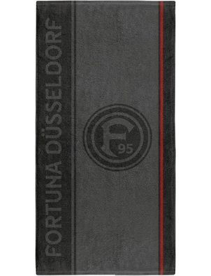 Fortuna Düsseldorf Duschtuch Unterrath Fussball Rot-70x140cm, 400gsm