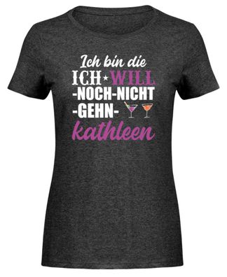 ICH BIN DIE ICH WILL-NOCH-NICHT-GEHN - Damen Melange Shirt