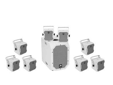 Omnitronic Set BOB-10A ws + 8x BOB-4 ws