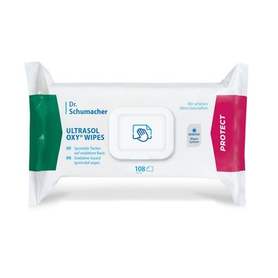 6x Dr. Schumacher Ultrasol Oxy Wipes - 108 Tücher | Packung (108 Tücher)