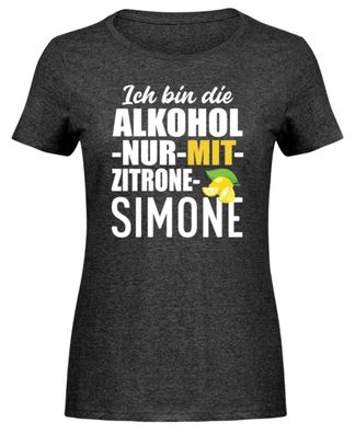 ICH BIN DIE Alkohol-nur-mit - Damen Melange Shirt