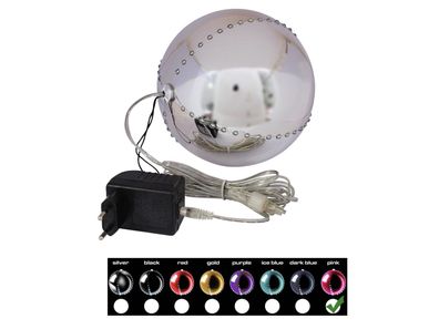 Europalms LED Snowball 15cm, rosa