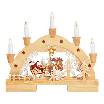 Lichterbogen Nikolaus LED 32 cm