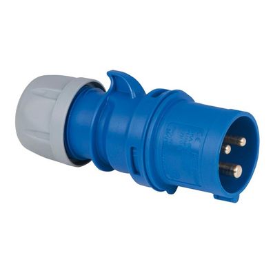 PCE CEE 16 A/240 V - 3P Plug male Blau - IP44