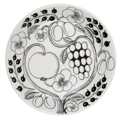 Arabia Paratiisi plate 21cm black 1005399