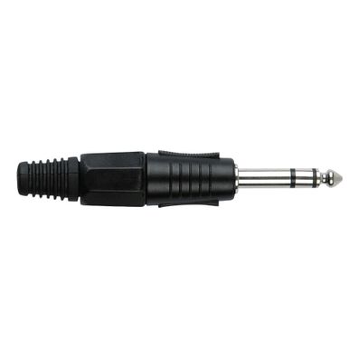 DAP 6.3 mm Jack Plug Stereo Black housing Schwarze Kappe