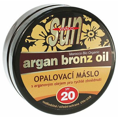 Vivaco SUN Bräunungsbutter mit Bio-Arganöl SPF 20 200ml