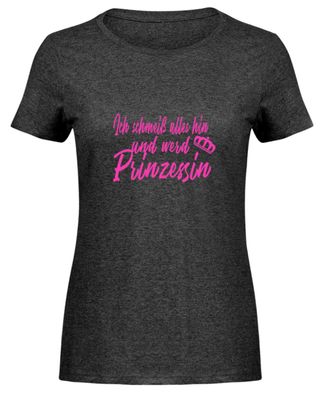 Ich schmeiß alles hin und werde - Damen Melange Shirt